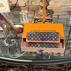 Louis Vuitton Black Murakami Wallet